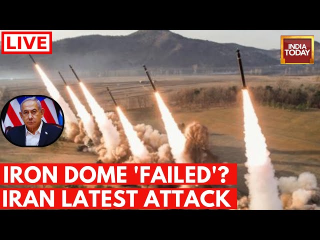 ⁣Iran vs Israel: Can Israel's Iron Dome Hold? | Iran Launches Missiles at Israel | LIVE