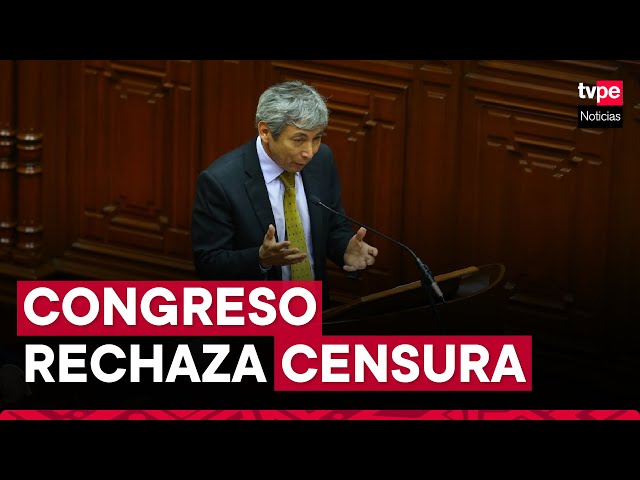 ⁣José Arista: Congreso rechaza moción de censura contra ministro de Economía y Finanzas