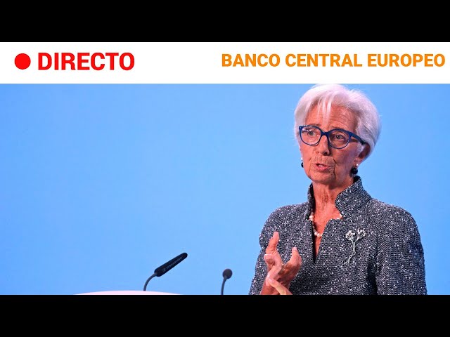 ⁣BANCO CENTRAL EUROPEO  EN DIRECTO: CHRISTINE LAGARDE ANUNCIA una BAJADA de los  TIPOS DE INTERÉS