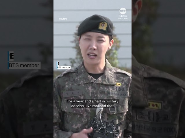 ⁣BTS member J-Hope discharged from South Korean military - ABC News