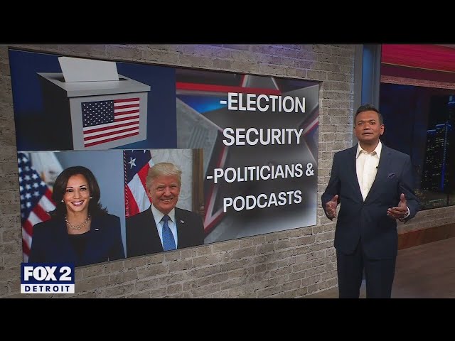 ⁣Kamala Harris and Donald Trump interviews & history of Michigan voting trends