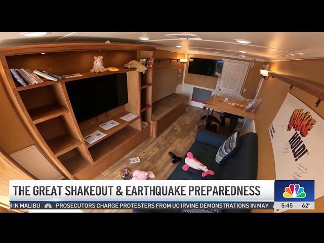 ⁣Preparing year-round for earthquakes