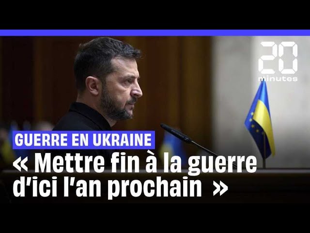 ⁣Guerre en Ukraine : Zelensky veut mettre « fin à la guerre d'ici à l'an prochain »