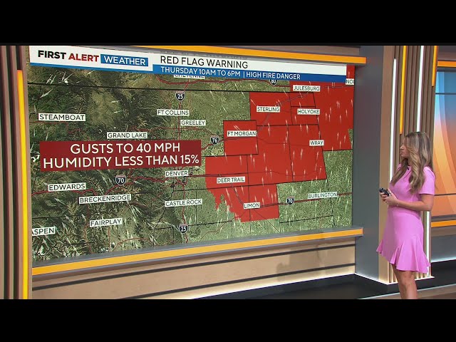 ⁣Colorado weather: High fire danger for some Thursday before rain and mountain snow arrives Friday