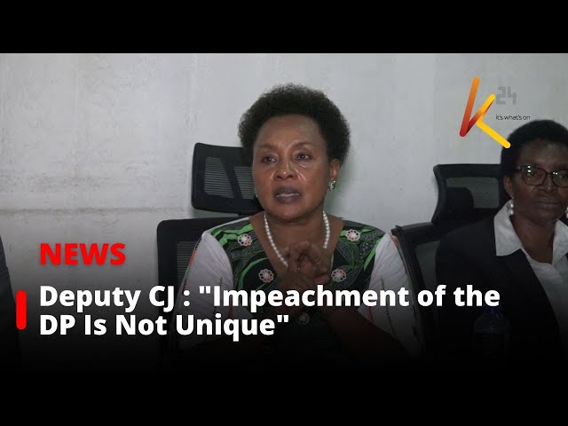 ⁣Deputy CJ Philomena Mwilu: "Impeachment of the DP Is Not Unique"