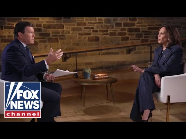 ⁣HIGHLIGHTS: The must-see Kamala Harris-Bret Baier interview