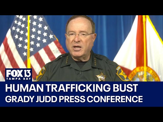 ⁣Grady Judd news conference on human trafficking bust