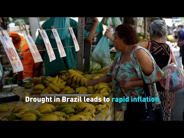 ⁣Drought in Brazil leads to rapid inflation