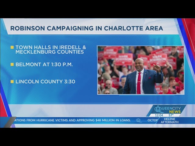 ⁣Robinson holds campaign event in Charlotte, Belmont