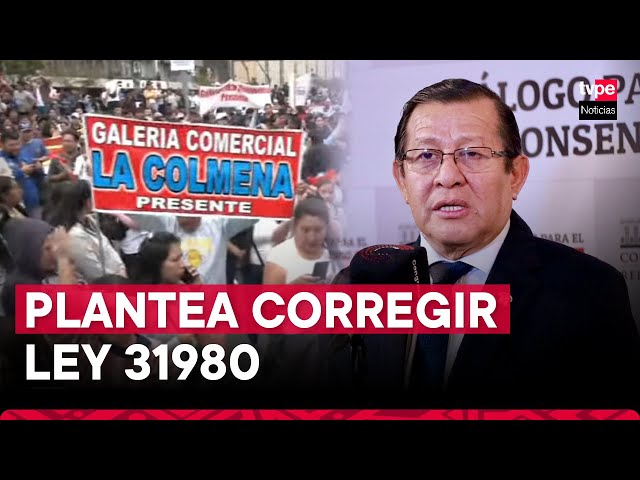 ⁣Presidente del Congreso se pronuncia tras protestas y movilizaciones de comerciantes de Mesa Redonda