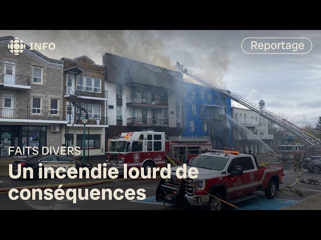 ⁣Plus d'une quinzaine de personnes sans logement après un incendie à Shawinigan