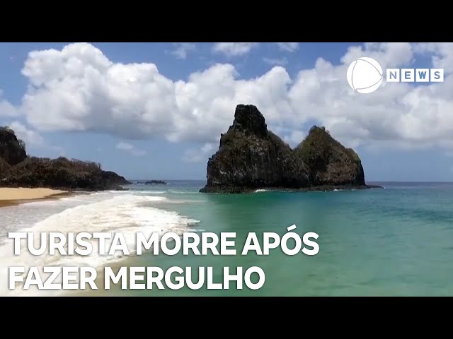 ⁣Turista morre após fazer mergulho em Fernando de Noronha