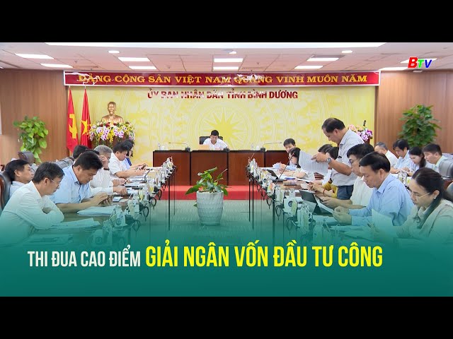 Thi đua cao điểm giải ngân vốn đầu tư công