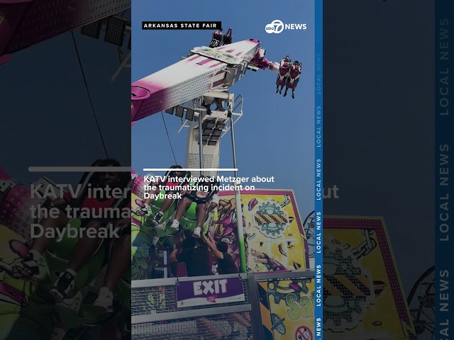 ⁣Arkansas State Fair ride leaves kids stuck upside down