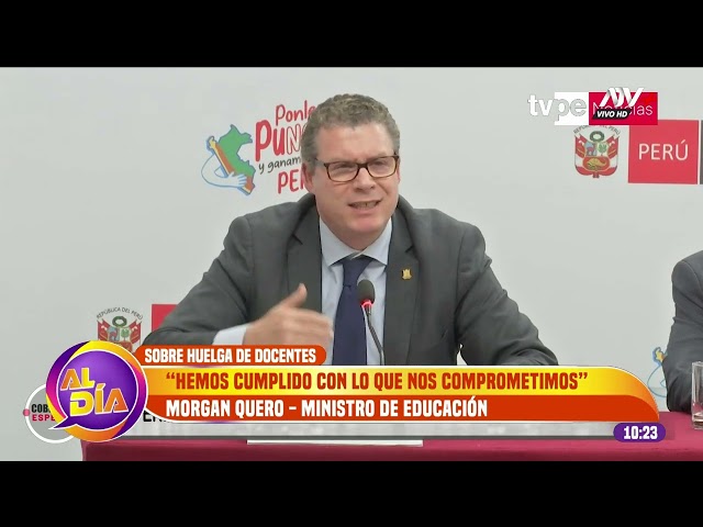 ⁣Ministro de Educación sobre huelga de docentes: "Hemos cumplido con lo que nos comprometimos&qu