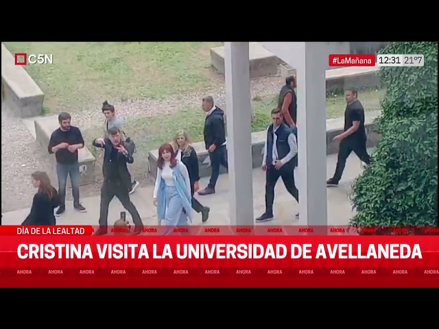 ⁣DÍA de la LEALTAD: CRISTINA VISITA la UNIVERSIDAD de AVELLANEDA