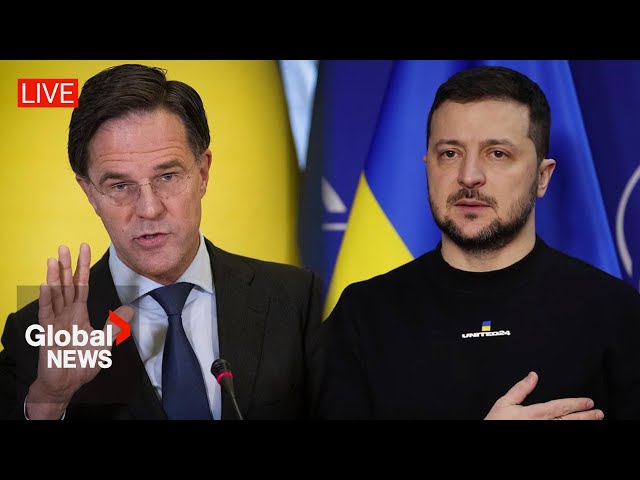 ⁣NATO Secretary-General Rutte and Ukrainian President Zelenskyy hold joint press conference | LIVE