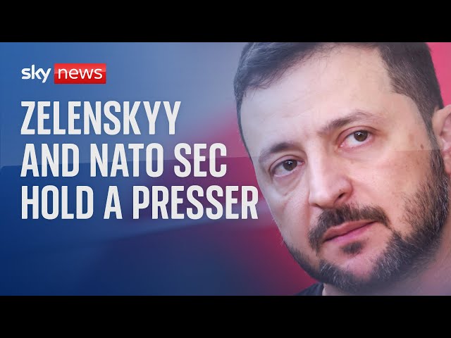 ⁣Watch live: Zelenskyy and NATO Secretary General Mark Rutte hold a joint news conference