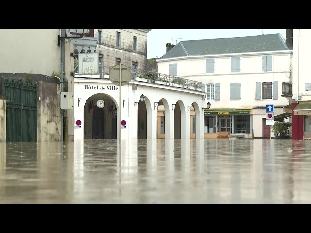 ⁣Inondations à Salies de Béarn de jeudi 17 octobre