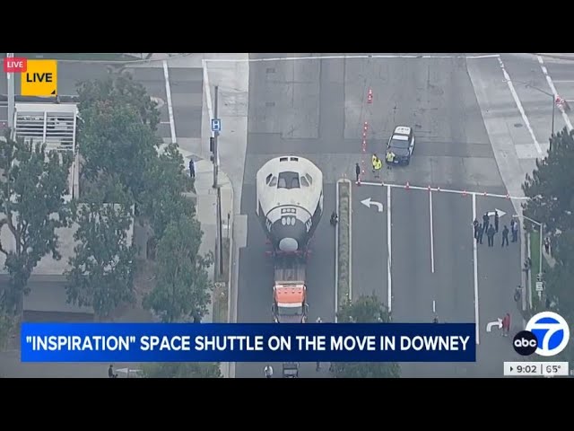 ⁣Original 'Inspiration' space shuttle mock-up to move through Downey for restoration