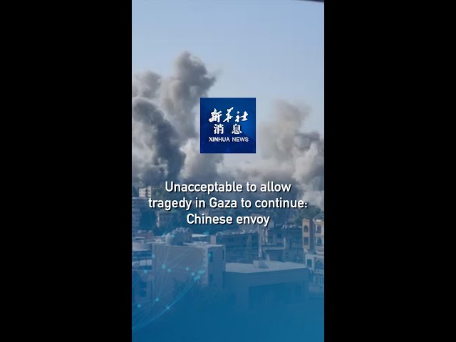 ⁣Xinhua News | Unacceptable to allow tragedy in Gaza to continue: Chinese envoy