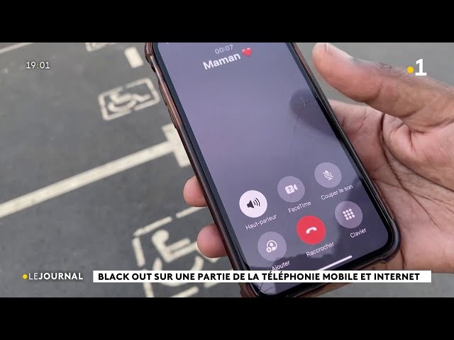 ⁣Black out sur une partie de la téléphonie mobile et internet