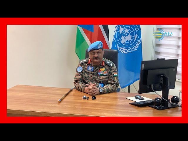 ⁣UNMISS Force Commander in South Sudan commends RDF's uniqueness in restoring peace in the count