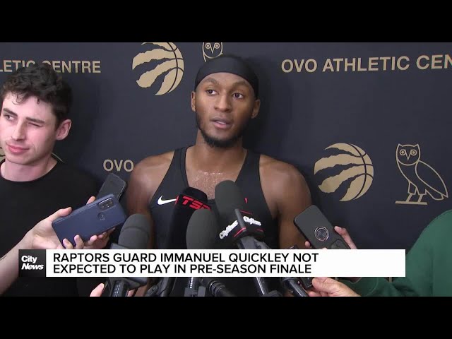 ⁣Raptors guard Immanuel Quickley injury update