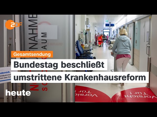 ⁣heute 19:00 Uhr vom 17.10.2024: Krankenhausreform, Migrationspolitik der EU, EZB senkt Leitzins