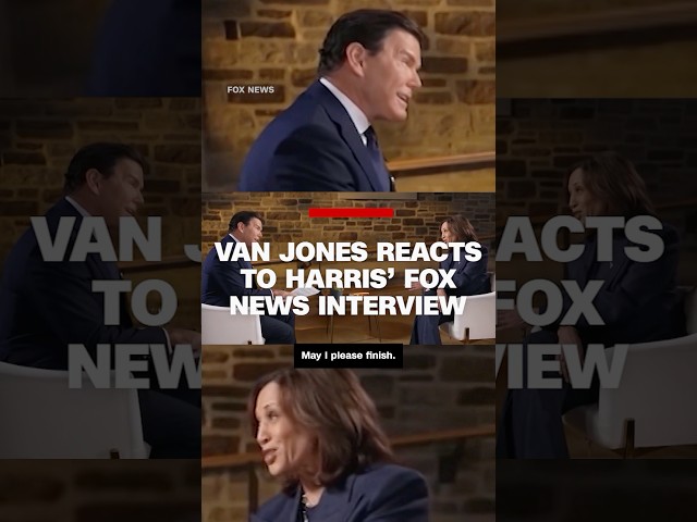 ⁣Van Jones reacts to Harris' Fox News interview