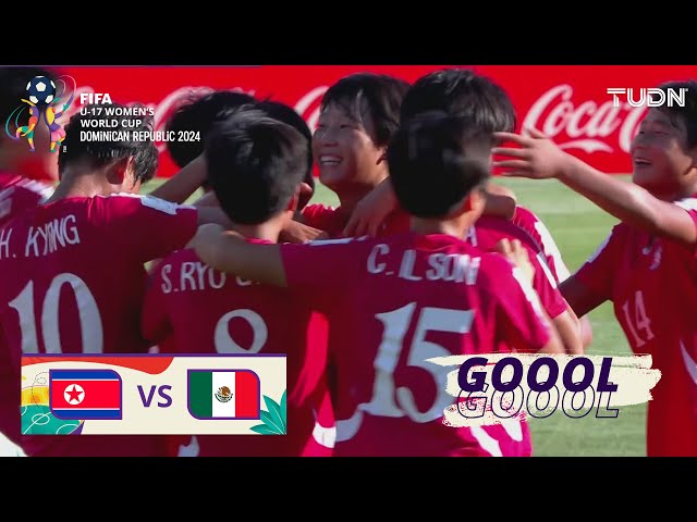 ⁣¡YA ES GOLEADA! Rim Jong hace el GOL  | Corea del Norte 3-0 México | FIFA Mundial Femenil Sub-17