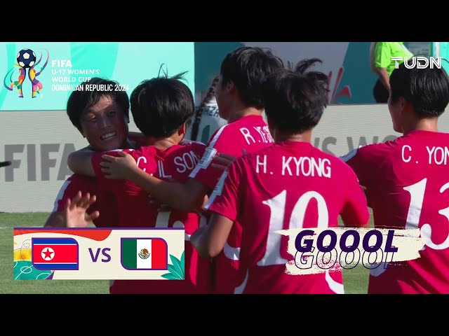 ⁣¡GOLAZO DE COREA! SONG lo marca | Corea del Norte 2-0 México | FIFA Mundial Femenil Sub-17 | TUDN