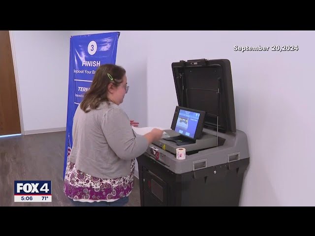 ⁣Dallas County runs third test of its voting machines to address concerns