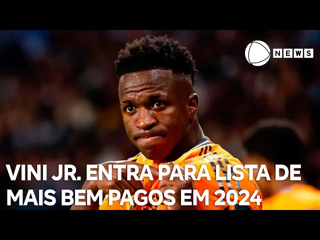 ⁣Vini Jr. entra para lista de mais bem pagos em 2024