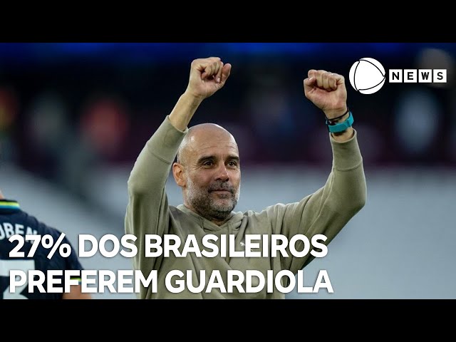 ⁣27% dos brasileiros querem Guardiola no comando da seleção, revela pesquisa