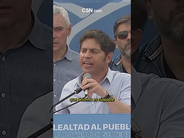 ⁣KICILLOF: "BASTA de PERSECUCIÓN a CRISTINA"