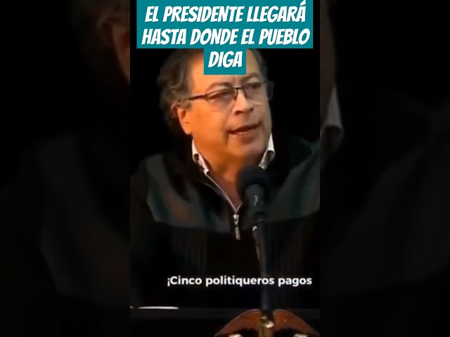 ⁣"EL PRESIDENTE LLEGARÁ HASTA DONDE EL PUEBLO DIGA, NO IMPORTA MI VIDA": PETRO