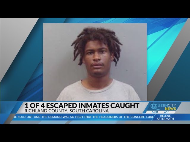 ⁣1 of 4 escaped Chesterfield County inmates captured