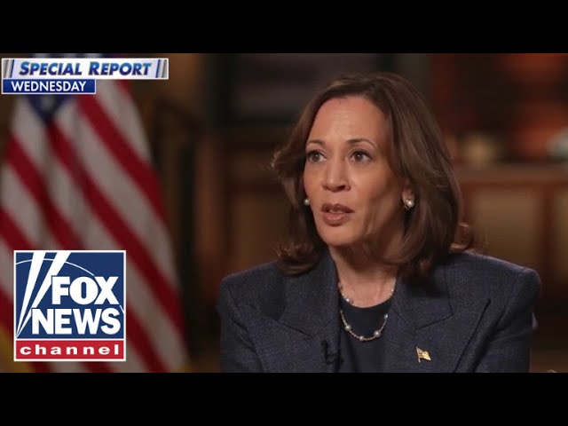 ⁣Kamala Harris aides waved to 'wrap' up, arrived late to Bret Baier interview