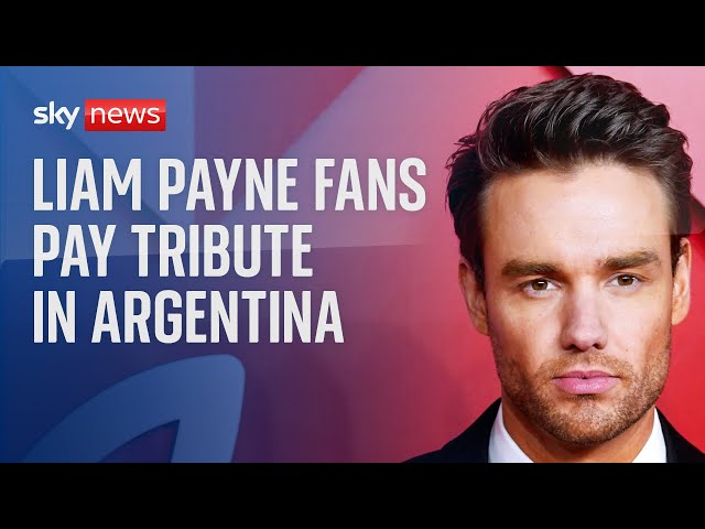 ⁣Watch live: Liam Payne fans pay tribute to him in Argentina