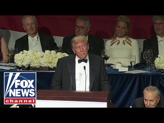 ⁣Donald Trump delivers remarks at the Al Smith dinner