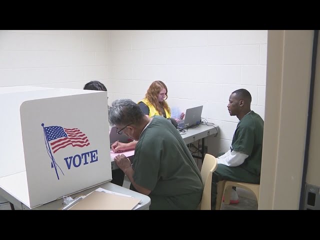 ⁣Colorado in-person voting in jail for those eligible