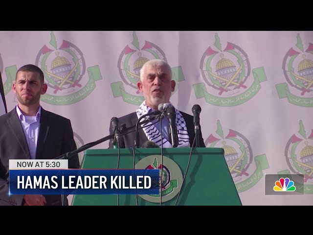 ⁣Hamas leader behind the Oct. 7 attack killed by Israel