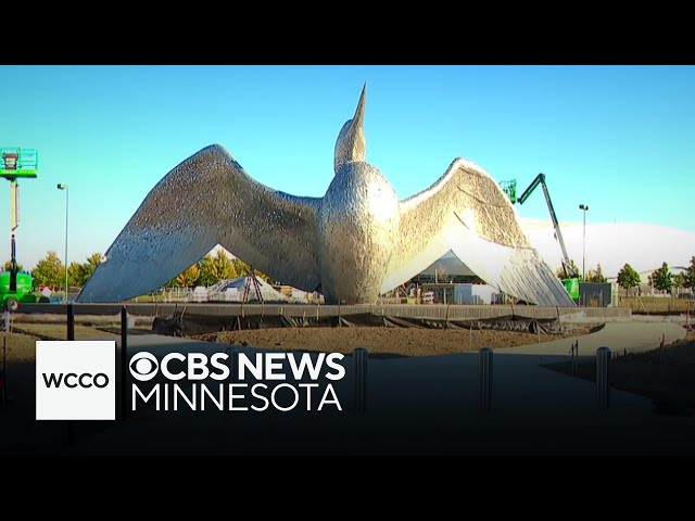 ⁣Loon sculpture in St. Paul officially introduced to public