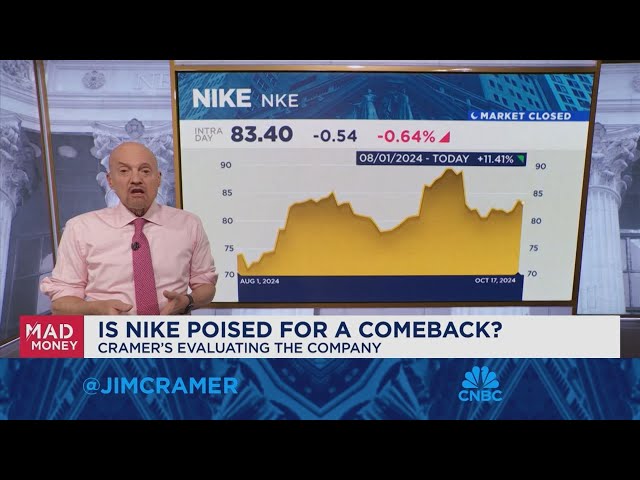 ⁣Jim Cramer on what Nike would need for a comeback