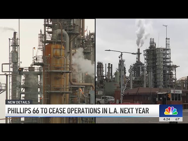 ⁣Phillips 66 confirmed to close Los Angeles oil refinery next year