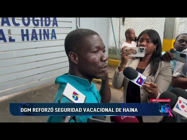 ⁣DGM reforzó seguridad en Centro Vacacional de Haina ante protesta de haitianos