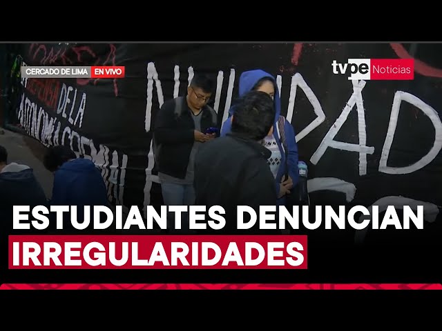 ⁣Estudiantes toman las instalaciones de la Universidad Nacional Mayor de San Marcos