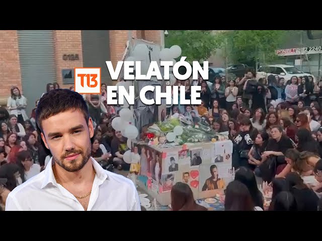 ⁣Así fue la velatón que realizaron las y los fanáticos de Liam Payne en Chile