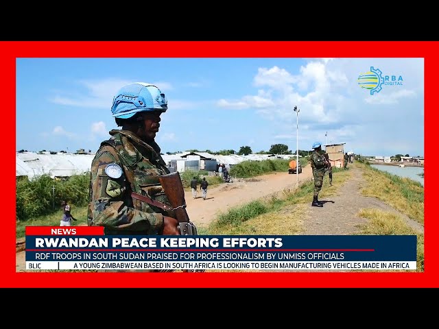 ⁣UNMISS praised the Rwandan peacekeepers for their professionalism in South Sudan